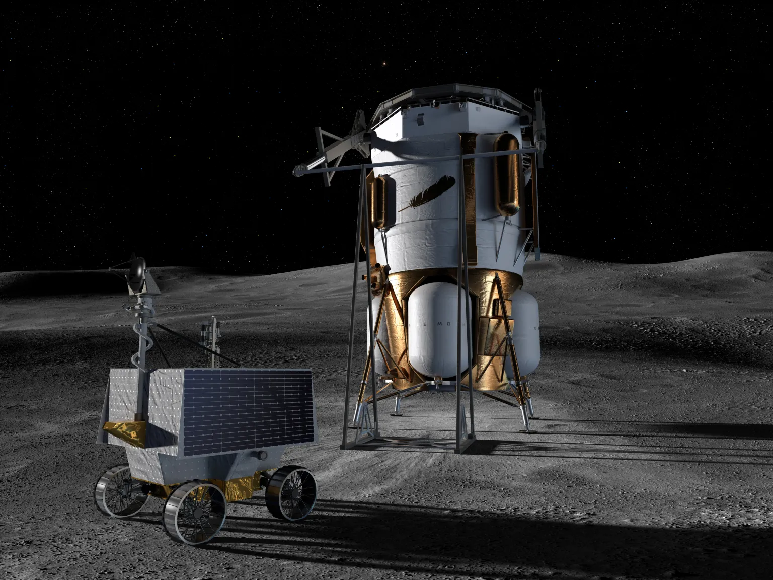 Blue Origin trasporterà il rover Viper della Nasa al polo sud della Luna